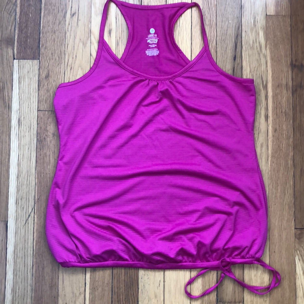 Pink workout top